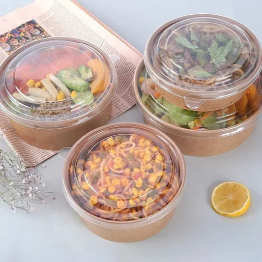 Lids for Kraft Paper Salad Bowl 300pcs – 150mm