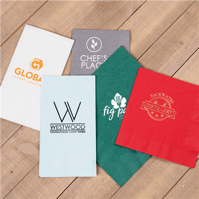 Custom Printed Napkin - Personalized Branded Napkins - Dinner and Cocktail