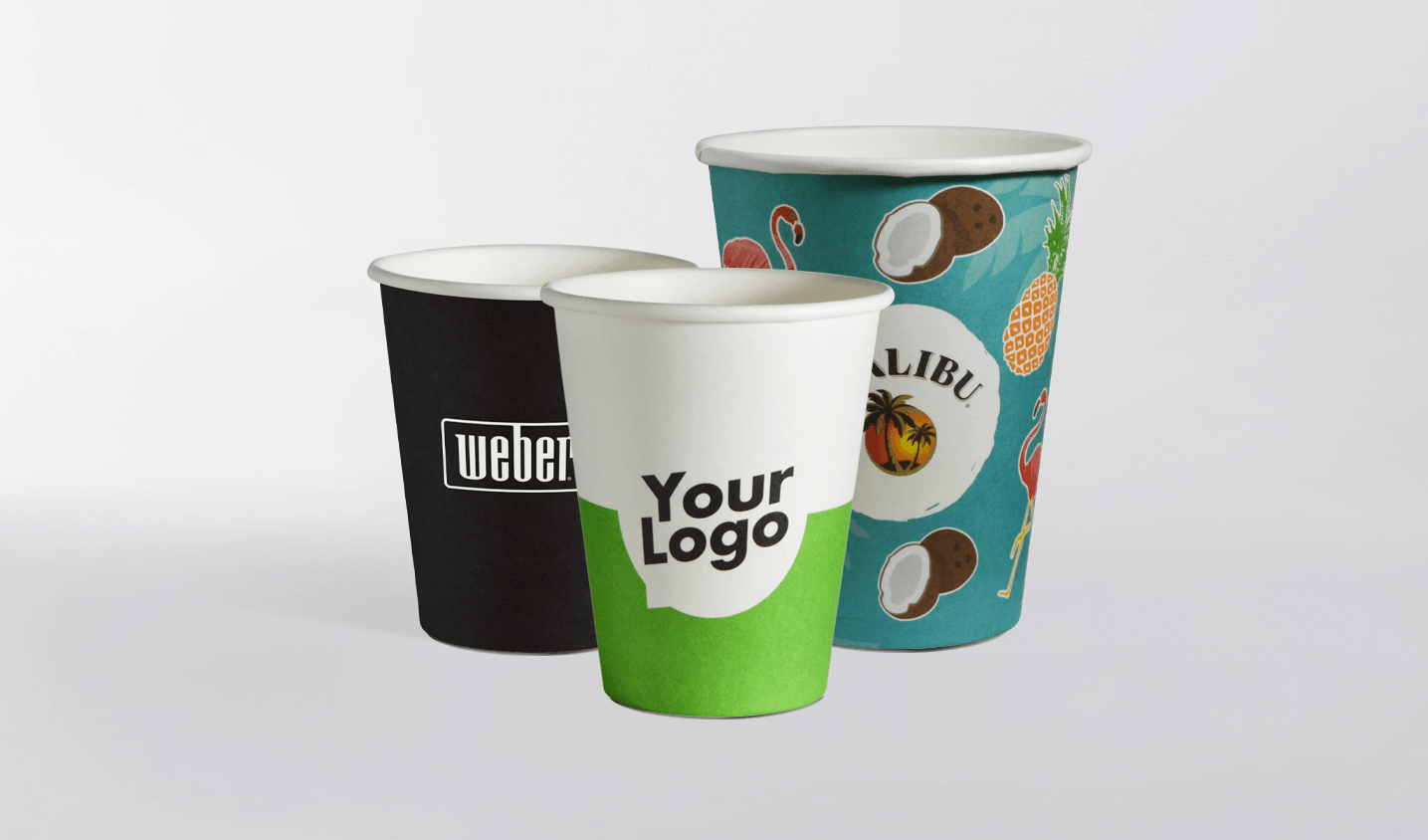 Custom Printed Paper cups - Custom Sizes available