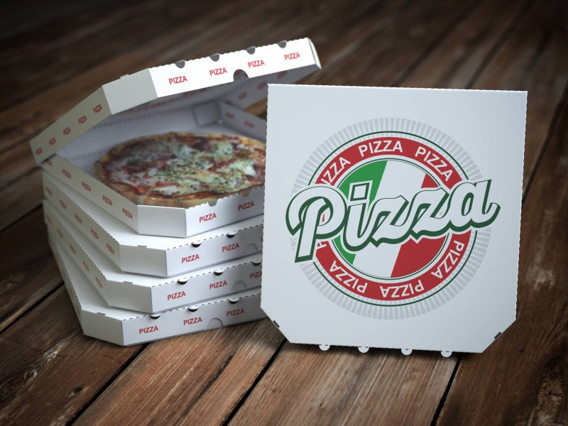 Custom Corrugated Pizza box - Brand Logo - Custom Size Available