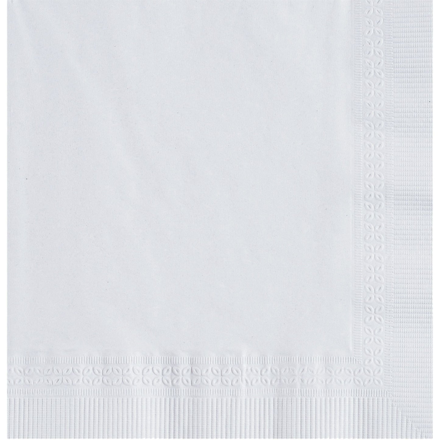 Premium White Linen Napkin 15.5"x16" - 5 Packs of 100pcs