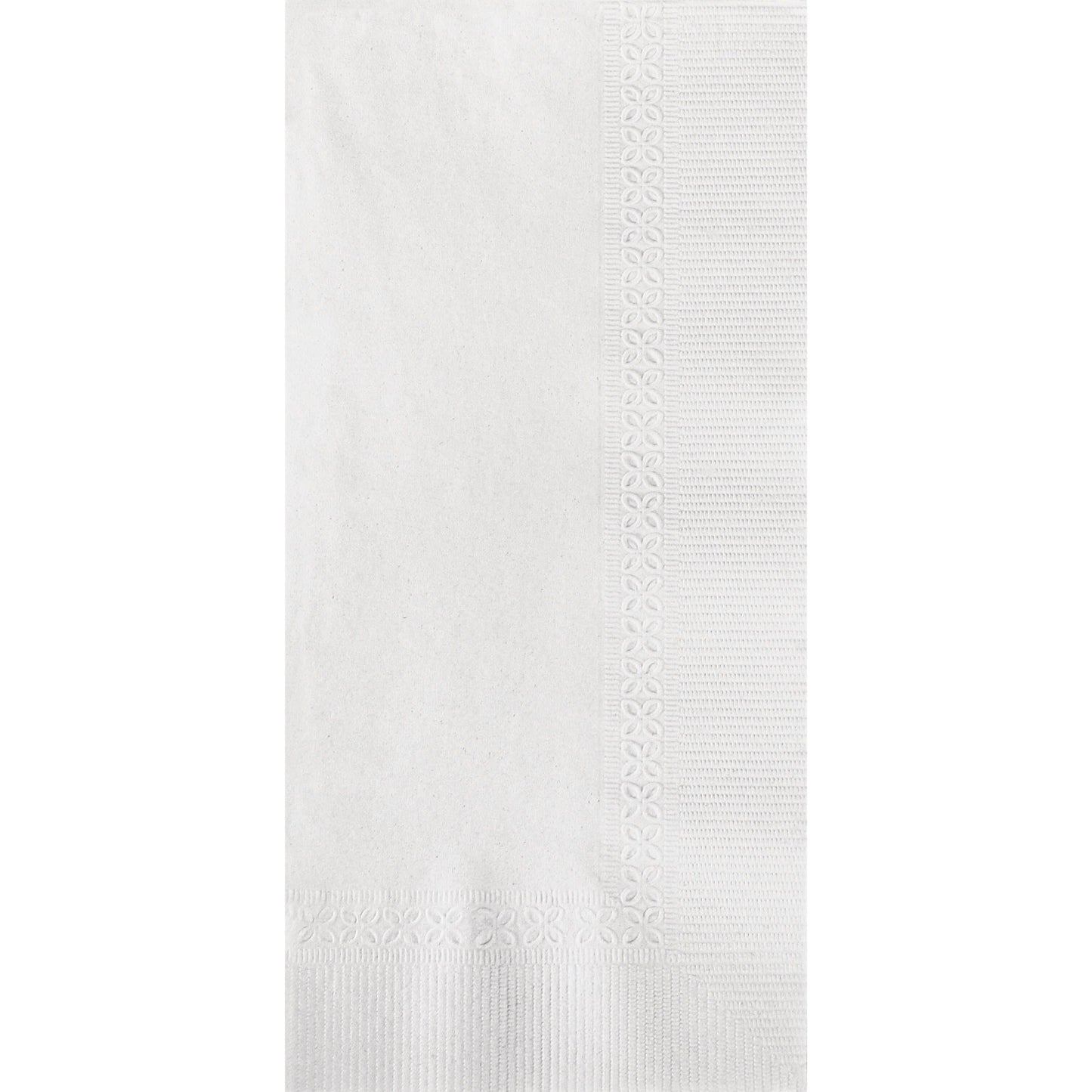 Premium White Linen Napkin 15.5"x16" - 5 Packs of 100pcs