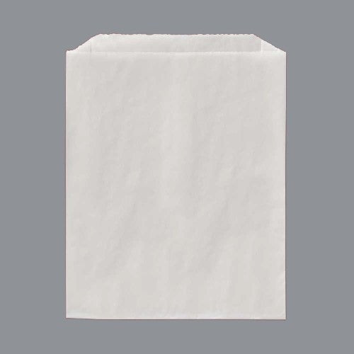 6" x 2" x 9" Greaseproof Sandwich Bag - Regular - White