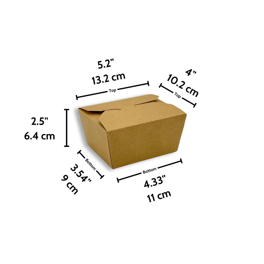 Demo Kraft Foldable Paper Take Out Box