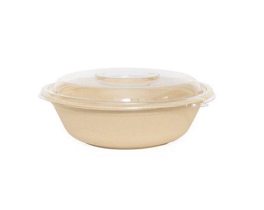 Lids for 24/32oz Bagasse Round Bowl - 500pcs