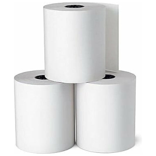 3 1/8" x 200' Premium Thermal Paper Rolls - 55gsm - 50/cs