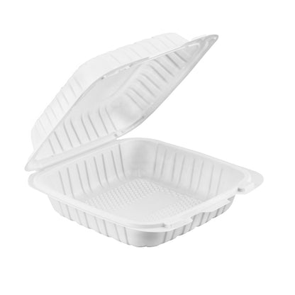 7" x 7" MFPP Take-Out Container - White - 150pcs