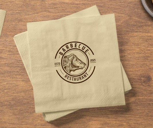 Custom Printed Napkin - Personalized Branded Napkins - Dinner and Cocktail