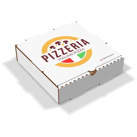 Custom Corrugated Pizza box - Brand Logo - Custom Size Available