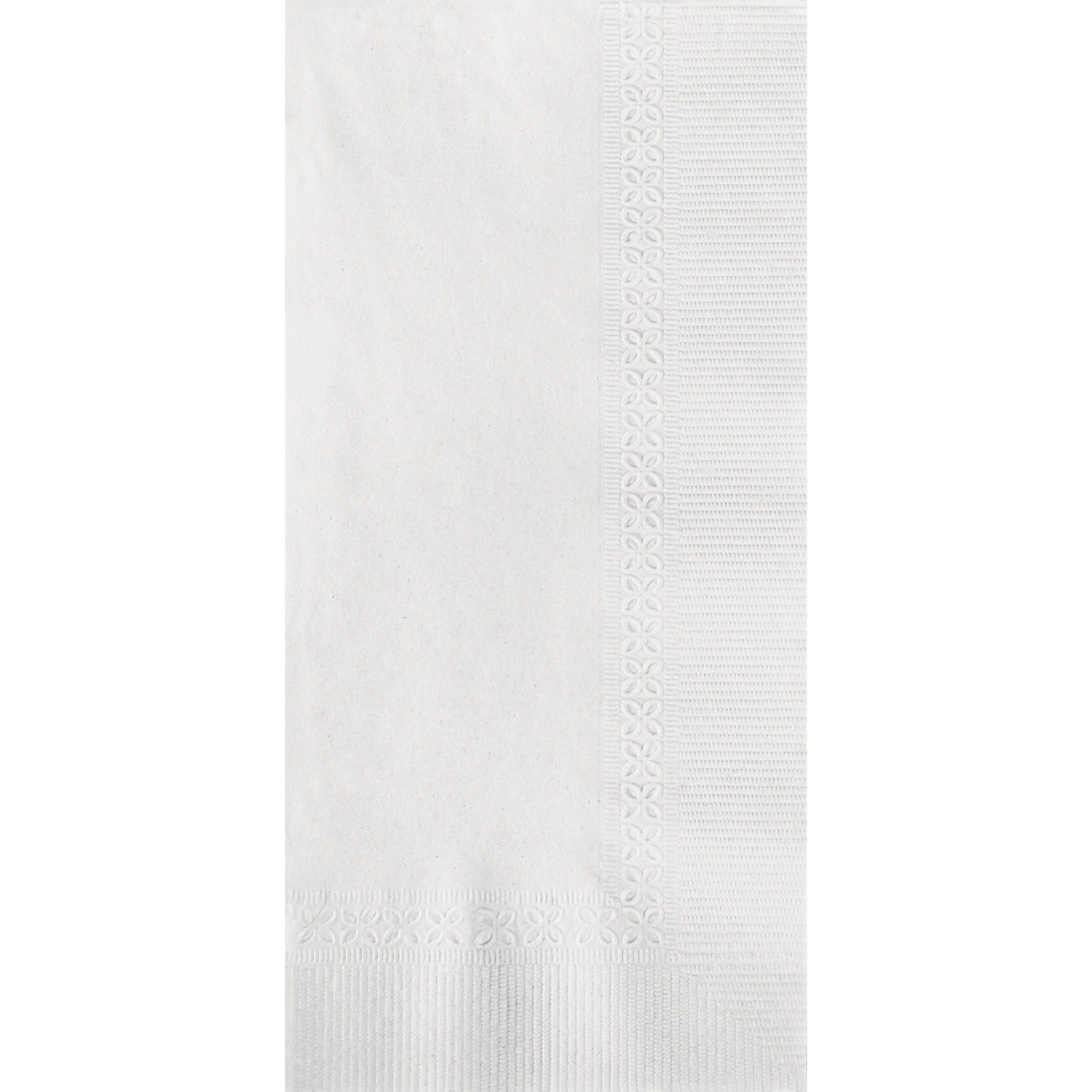 1 Ply White Dinner Napkin 1/8 Fold - 12 Packs of 250pcs - 15.5’’ x 16 ...