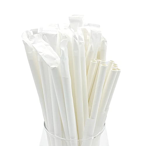 6mm Individually Wrapped Paper Straw - 8.26"/210mm - 3 Layer